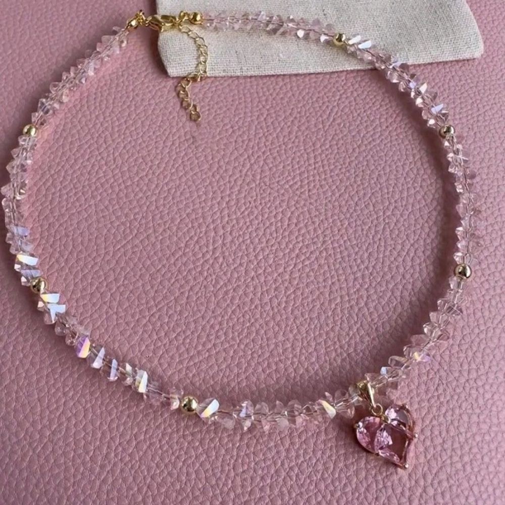 Bohemian heart necklace N800
